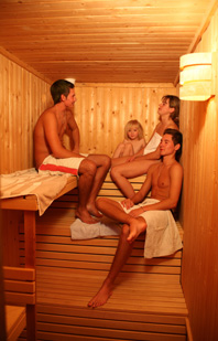 Spaß in der Sauna